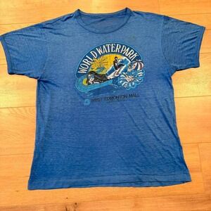 True vintage 1980s faded blue single stitch t-shirt